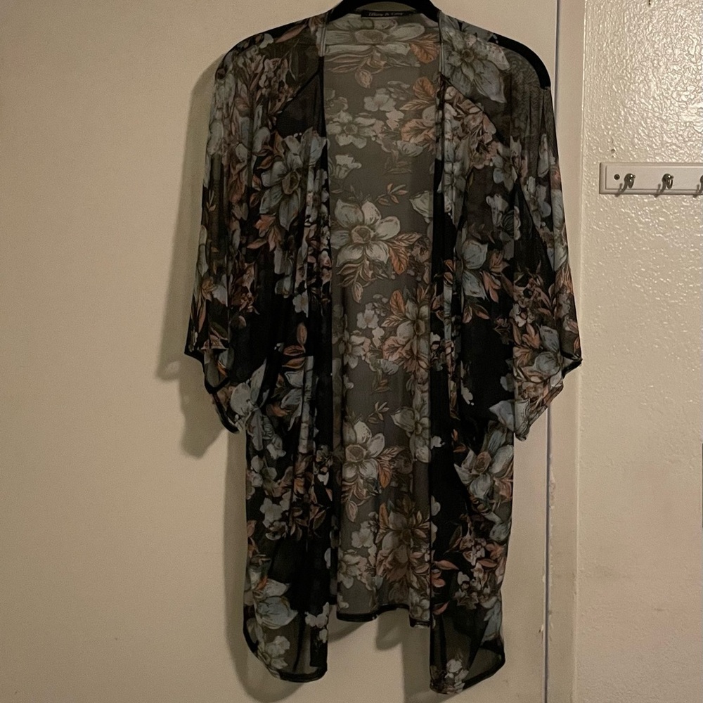 Floral Sheer Kimono - Size S